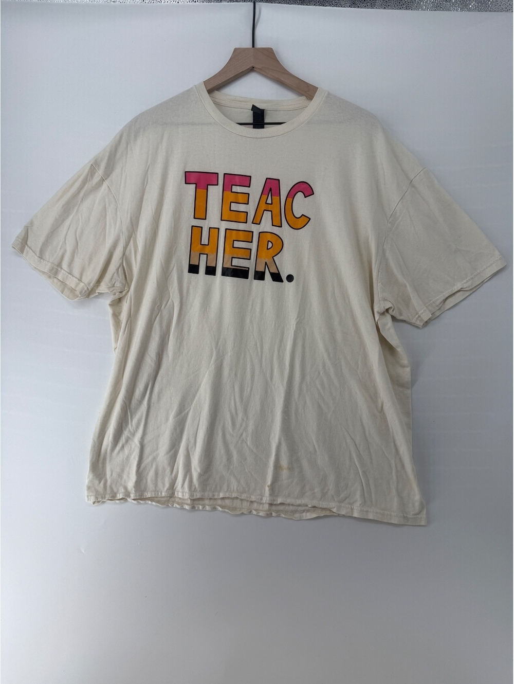 Gildan 'TEACHER.' Graphic Tee - Vintage Y2K Vibes 🚀💫